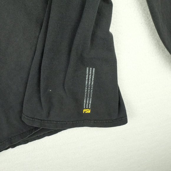 Quiksilver Mens T Shirt Large Vintage Long Sleeve Spell Out Logo Skateboarding - Picture 5 of 10